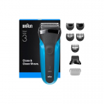 Braun Series 3 310BT Foolium pardel Trimmer Must, Sinine