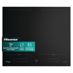 Hisense HI6443BSCWF pliidiraud Must Sisseehitatud 59.5 cm Tsooniga induktsioonplaat 4 tsoon(id)