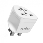 SBS TEADAPTUKWORLD elektripistiku adapter T&uuml;&uuml;p D (UK) Universaalne Valge