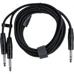 Fuj:tech 6,3 mm TRS isane &ndash; 2 x 6,3 mm TS isane Y-adapterikaabel, 3 m