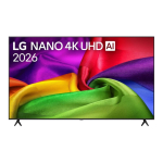 LG 75NU800B3LA teler 190,5 cm (75") 4K Ultra HD Nutiteleri funktsioon WiFi Must