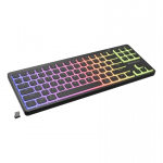 GENESIS Thor 430 TKL Wireless klaviatuur M&auml;ngimine USB + RF Wireless + Bluetooth QWERTY Ameerika inglise keel Must