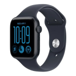 Apple Watch SE 3 GPS 44mm &ouml;&ouml; kloostri alumiiniumkorpus sinise spordiv&ouml;&ouml;ga - S/M - MJL74ET/A