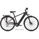 Tabou Kinetic UP ECO elektrifitseeritud jalgratas antratsiit-punane-18" (Suurus: 18")