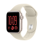 Apple Watch SE 3 (GPS + Cellular) 40 mm t&auml;htvalge alumiiniumkorpus ja liivakarva sportlipael, S/M