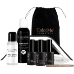 ColorMe ColorMe Cosmetics komplekt: Soak It Off k&uuml;&uuml;nelaki eemaldaja, 100 ml + ColorMe Gel poolp&uuml;siv k&uuml;&uuml;nelakk, 10 ml + ColorMe Base Coat