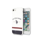 Case Case US Polo Assn US Polo USHCI8PCSTRB iPhone 7/8/SE 2020 white/white Tricolor Pattern Collection