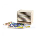 Wooden Wooden puzzles 12 pcs. Viga Toys