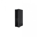 Standing Standing rack cabinet 19 inches 47U 800x1200mm, glass LCD doors (FLAT PACK) black