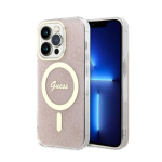 Guess GUHMP15LH4STP iPhone 15 Pro 6.1" r&oacute;zowy|pink hardcase IML