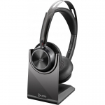 Poly Poly Voyager Focus 2 Bluetooth headset with charging stand, Microsoft Teams certified