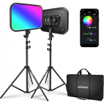 NEEWER RGB168 18.3 Inch 60 W RGB LED Video Light Panel Set 10101825