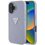Case Case Guess Hot Stamp 4G Pattern Triangle Metal Logo for iPhone 16 purple