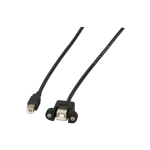 EFB EFB Elektronik K5293SW.1V2 USB-kaabel USB 2.0 1 m USB B Must