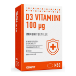 ICONFIT D3-vitamiin immuuns&uuml;steemi toetamiseks, 4000 IU, 60 kapslit