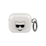 Karl Karl Lagerfeld 3 KLA3UCHGS AirPods Cover Silver/Silver Glitter Choupette