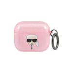 Headphone Headphone Karl Lagerfeld KLA3UKHGP 3 AirPods Cover Pink/Pink Gkratter Karl Head