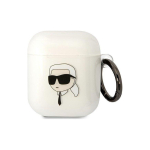 Karl Karl Lagerfeld KLA2HNIKTCT AirPods 1/2 cover transparent Karl`s Head