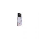 Evelatus Apple iPhone 15 Pro Armor case TPU+PC Customized Print Design Marble Silver