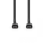 Nedis CCGB66020BK20 USB-kaabel 2 m USB4 Gen 2x2 USB C Ts&uuml;aan