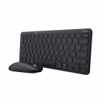 Trust Lyra klaviatuur Hiir kaasa arvatud Kontor USB + RF Wireless + Bluetooth QWERTY P&otilde;hjamaad Must