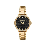 Women's Women's watch Michael Kors with chronograph, gold/black color