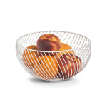 Metalline Metalline puuviljakorv, &Oslash; 26,5 cm, valge, ZELLER