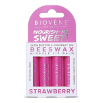 Biovene Nourish-Me Sweet! Meega vaha maasika huulepalsami komplekt, 17 g