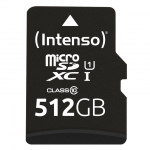 Intenso microSD 512GB UHS-I Perf CL10| Performance Klass 10