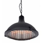 Sunred Indus II Ouotdoor - Indoor Infrared Heater 2100W Hanging Lamp with remote control - soft touch Black