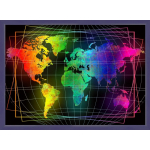 Beldizart World Map 70x50 cm AZ-1747