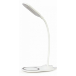 Gembird TA-WPC10-LED-01-W mobiilseadme laadija Nutitelefon Valge DC (alalisvool) Traadita laadimine Hoonesisene