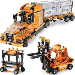 Cada Building Bricks 10in1 Truck 10 Vehicles 634pcs C71002W Port Engineering Simulator