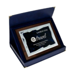 Tryumf Plastic diploma with engraved metal plate + case