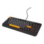 GENESIS Thor 230 TKL klaviatuur M&auml;ngimine USB + RF Wireless + Bluetooth QWERTY Must, Hall, Oranž
