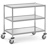 Royal Royal Catering Trolley kelnerski cateringowy do serwowania 3 p&oacute;łki 82 x 50 cm do 60 kg