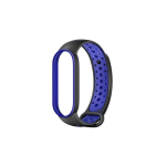 Beline pasek Design Mi Band 7|6|5 czarno-niebieski |black-blue
