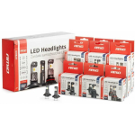 LED LED car bulbs hybrid series h1 h3 h4 h7 hb3 hb4 6000k canbus 16 sets. amio-04120