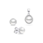 Brilio Brilio Silver Brilio h&otilde;be kaunis h&otilde;be p&auml;rl ehtede komplekt SET229W (k&otilde;rvar&otilde;ngad, ripats)