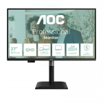 AOC Q27P4CV PC lamekuvar 68,6 cm (27") 2560 x 1440 pikslit Quad HD LED Must