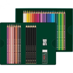 Faber-Castell Polychromos & Pitt Graphite Matt Set Mitmev&auml;rviline 38 tk