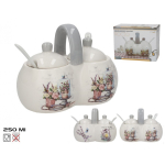 Suhkrutoos Suhkrutoos / soolatoos lusikaga, 250 ml, 2 disaini, 9.00 x 16.50