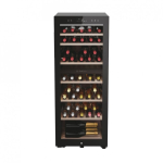 Haier Wine Bank 50 Serie 7 HWS77GDAU1 Kompressoriga veinik&uuml;lmik Eraldiseisev Must 77 pudel(id)