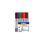 Artline whiteboard pen, double-ended, 8 colors