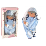 Lean Lean Cars Baby Doll 46 cm Blue Mommy's Star Blanket