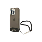 Case Case Guess GUHCP14XHGCOHK iPhone 14 Pro Max 6.7 inch Black / Black Hard Transparent Strap