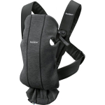 BabyBjorn Baby Carrier Mini 3D Jersey - a small carrier for a newborn | Gray black