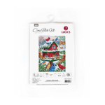 luca luca S Cross stitch kit Blissful Bird Feeder 25x33cm SB2417