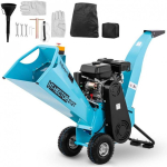 Hillvert Shredder, shredder, brush cutter, petrol mobile, dia. 8 cm 7 hp