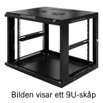 19" 19" Switching cabinet TOTEN, System Z, 15U, 600x600, glass door, up to 60kg, black / ZS66156001 / 19-Z6615